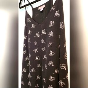 Vince Camouto Adjustable Spaghetti Strap Mini Swing Dress, Armpit-Armpit 20 1/2"